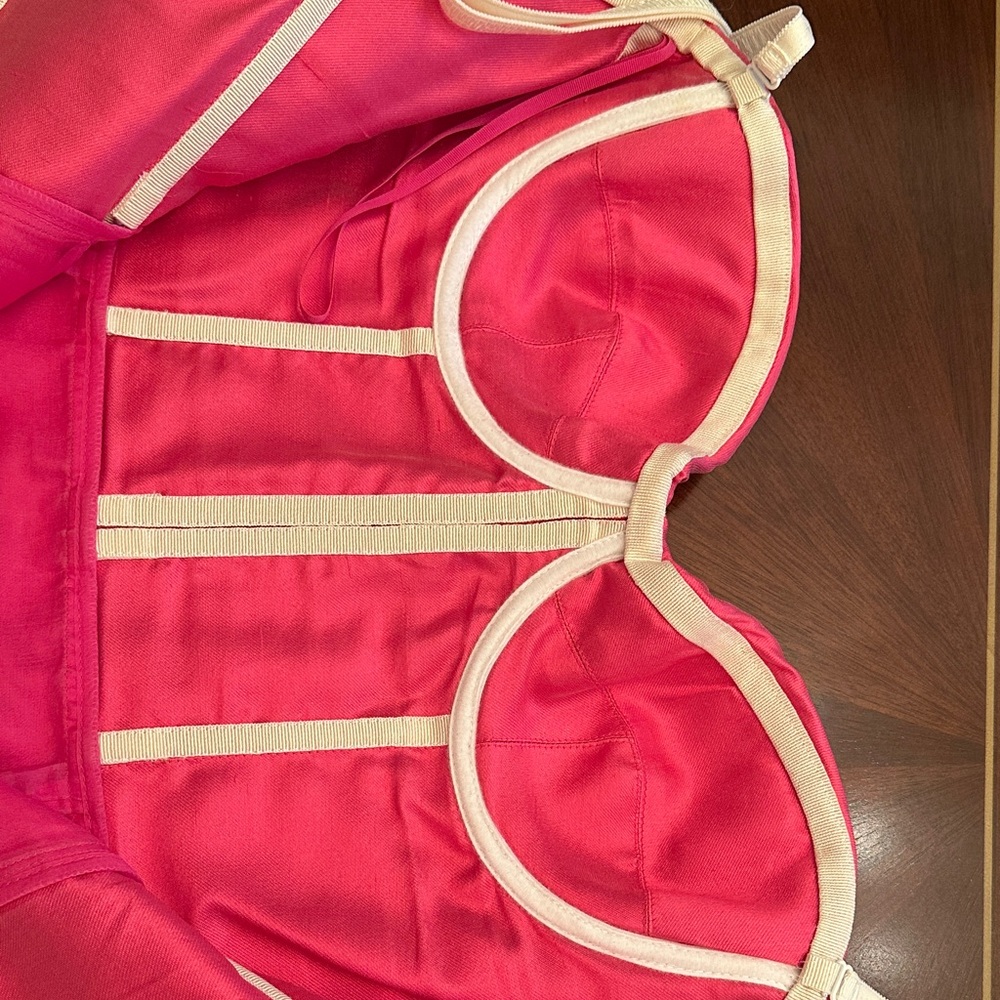 Dolce & Gabbana Pink Sweetheart Ruched Cocktail Dress | Made in Italy
42/M - Picture 12 of 16